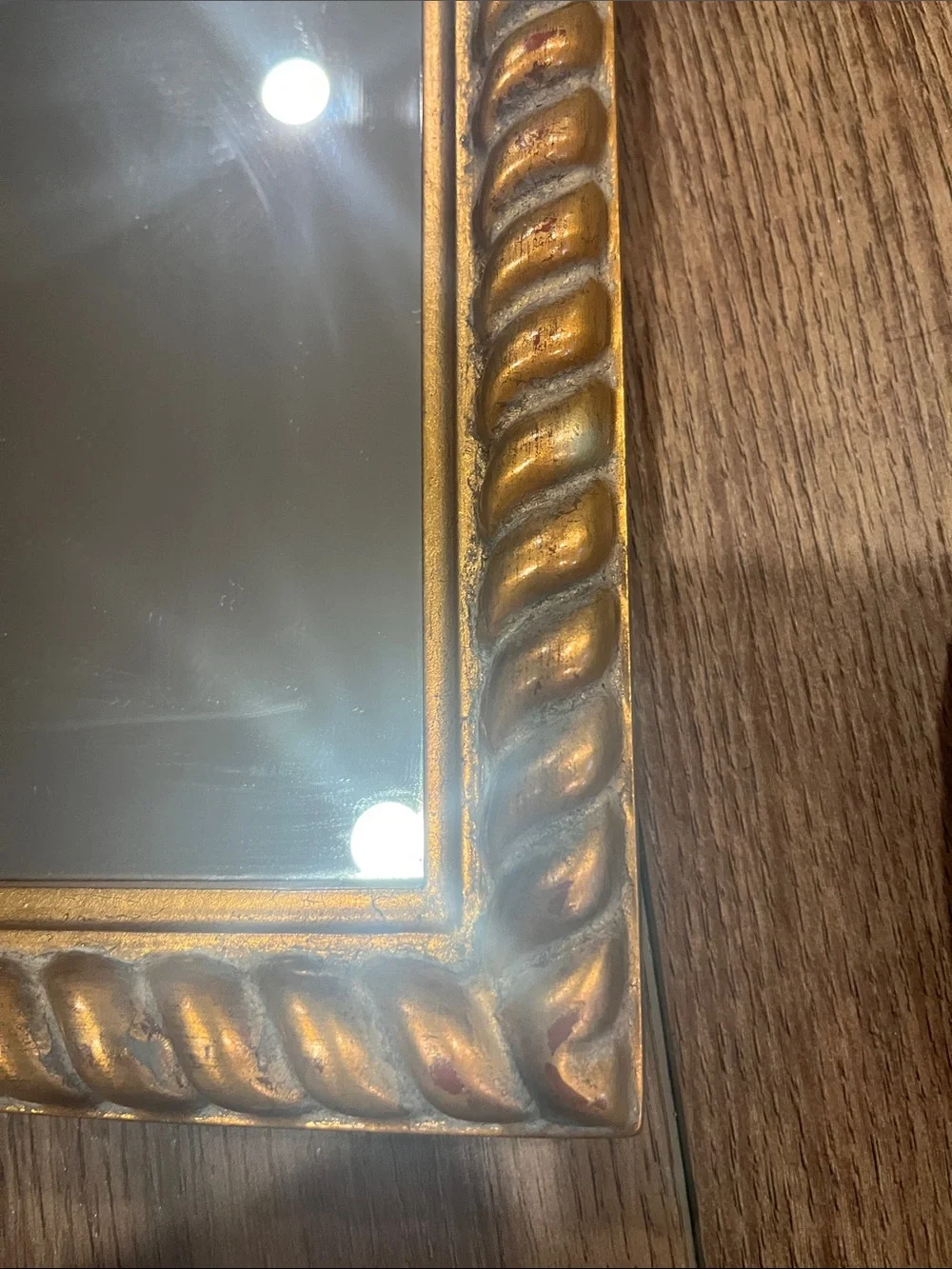Classic Gold Decorative Wall Mirrors - Set of 2